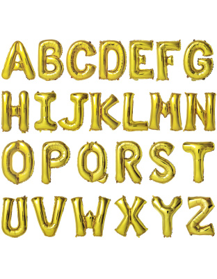 Foil Letter Balloon 16 inches Gold