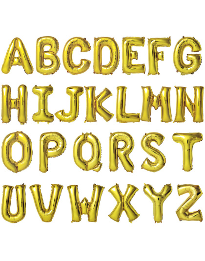 Foil Letter Balloon 16 inches Gold